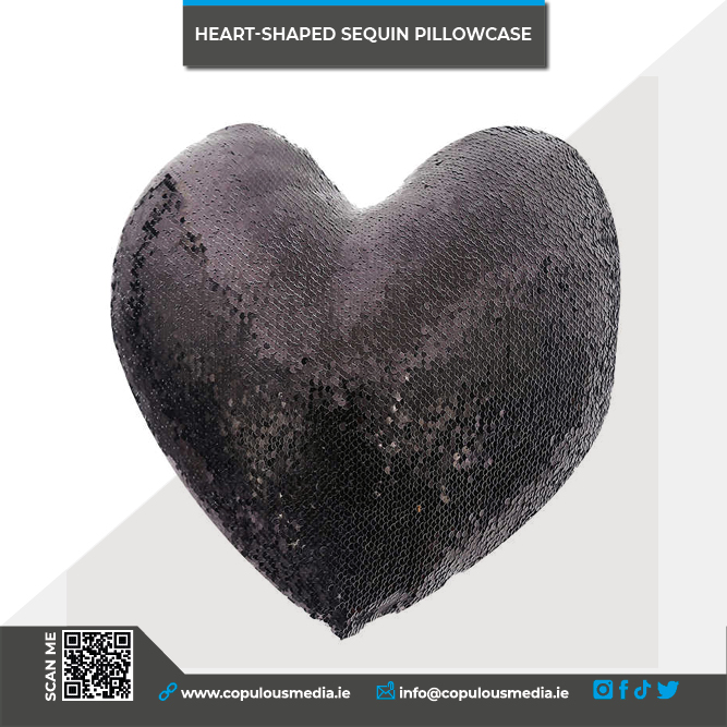 Heart Shaped Sequins Pillowcase/2 Colours - Image 9