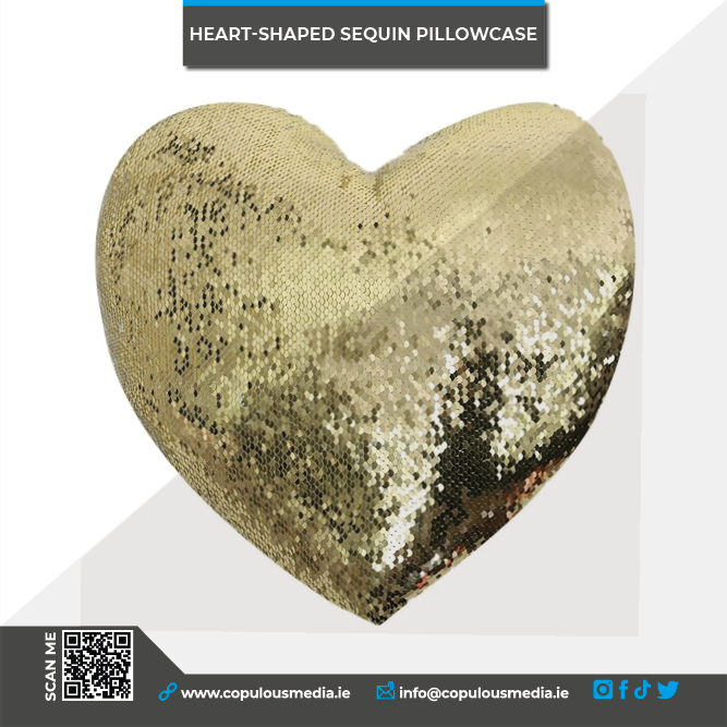 Heart Shaped Sequins Pillowcase/2 Colours - Image 8
