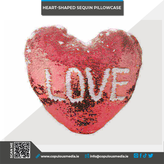 Heart Shaped Sequins Pillowcase/2 Colours - Image 5