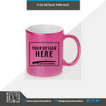 Ceramic Pink Metallic Mug