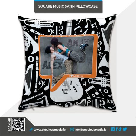 Square Shaped Music Pillowcase