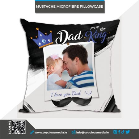 Square Shaped Moustache Dad Pillowcase