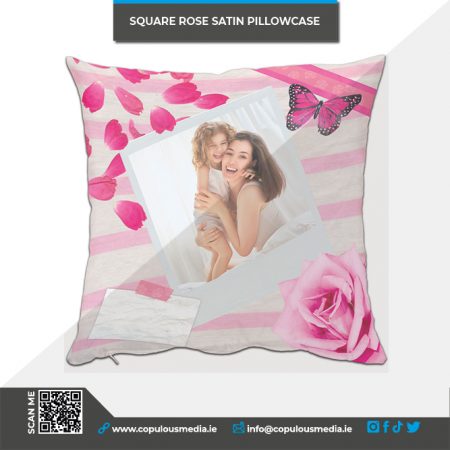 Square Shaped Rose Valentine Pillowcase