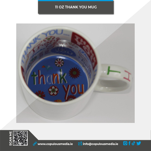 Thank You White Ceramic Mugs