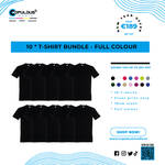 10 * T-shirt Bundle - Full Colour