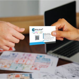 Business cards with Raised Spot UV Gloss Highlight
