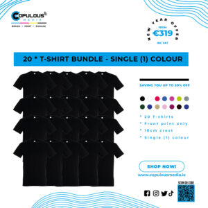 20 * T-shirt Bundle - Single Colour