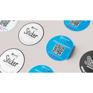Round White Paper Stickers