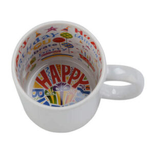 Happy Birthday White Ceramic Mugs
