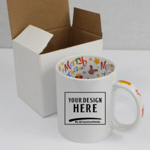Merry Christmas White Ceramic Mugs