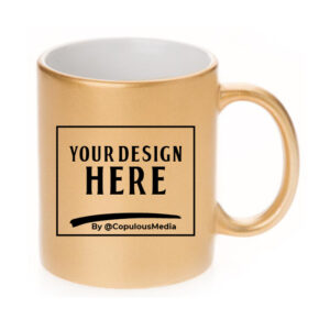 Ceramic Gold Metallic Mugs