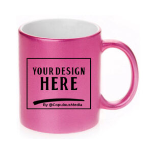 Ceramic Pink Metallic Mug