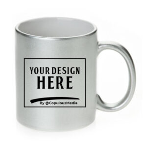 Ceramic Silver Metallic Mug