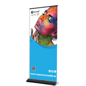 Deluxe Black Roll Up Banner 85cm Wide