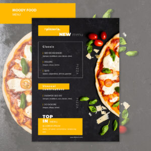 A4 Restaurant Menu with Lamination