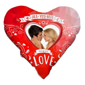 Heart Shaped Red Valentine "All You Need" Pillowcase
