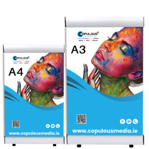 Mini L Tabletop Banner Display Stand