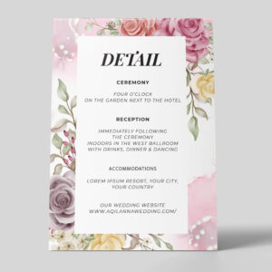 A4 Menu on Stock Card