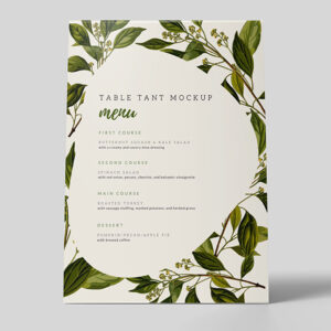 A6 Menu on Stock Card