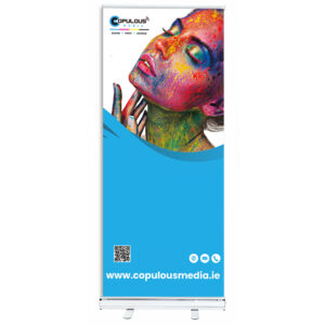 Basic White Roll Up Banner 85cm Wide