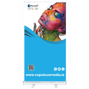 Basic White Roll Up Banner 100cm Wide