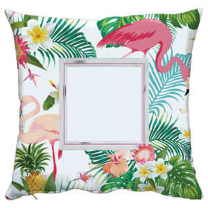Square Shaped Flamingo Pillowcase