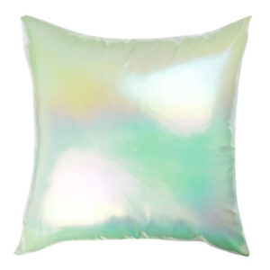 Square Shaped Light Green Holo Effect Pillowcase