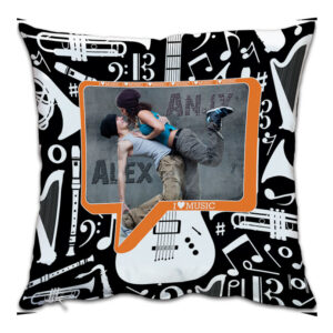 Square Shaped Music Pillowcase