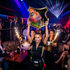 Concave Shield Nightclub Signs