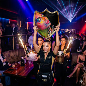 Rounded Shield Nightclub Signs