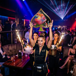 Spade Shape NightClub Signs