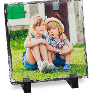 Personalised Photo Slate – Square – 20x20cm