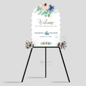 Arched Wave Welcome Sign
