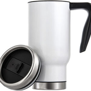 Stainless Steel Travel Mug 500ml - White