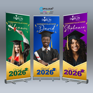 Graduation Roll Up Banner 80cm Wide